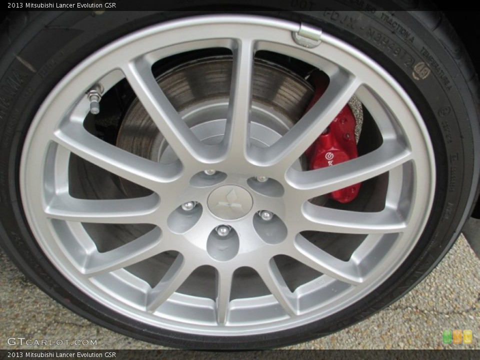 2013 Mitsubishi Lancer Evolution GSR Wheel and Tire Photo #83282569