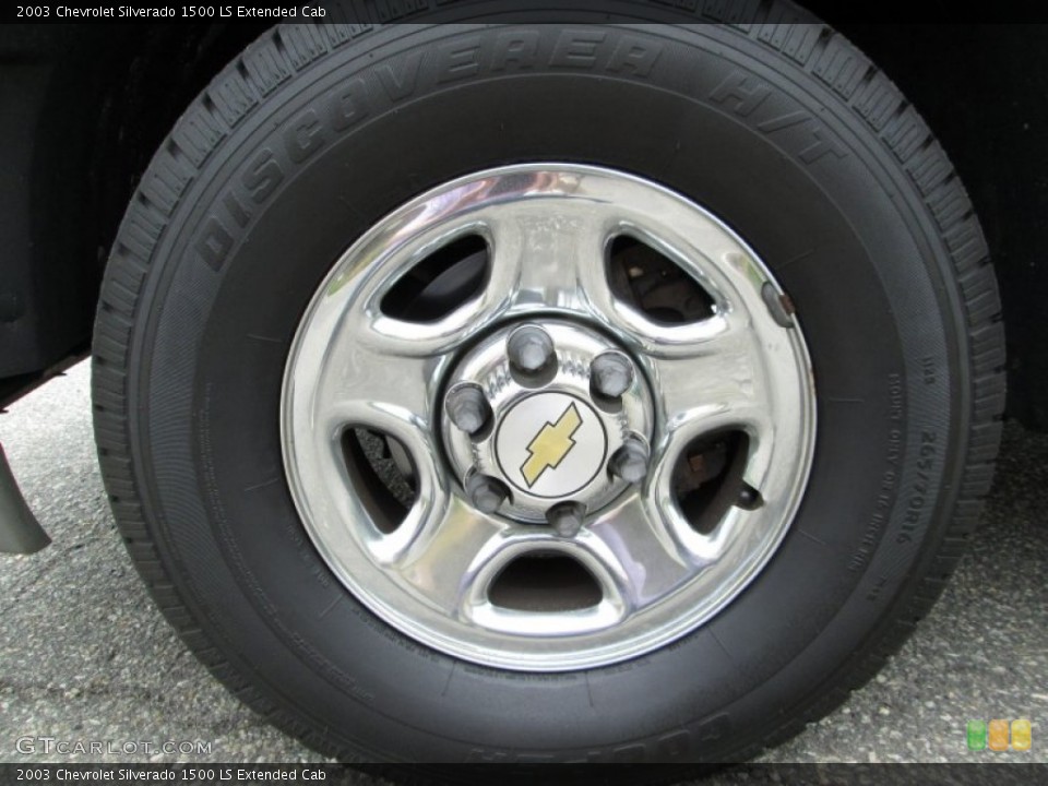 2003 Chevrolet Silverado 1500 LS Extended Cab Wheel and Tire Photo #83344376