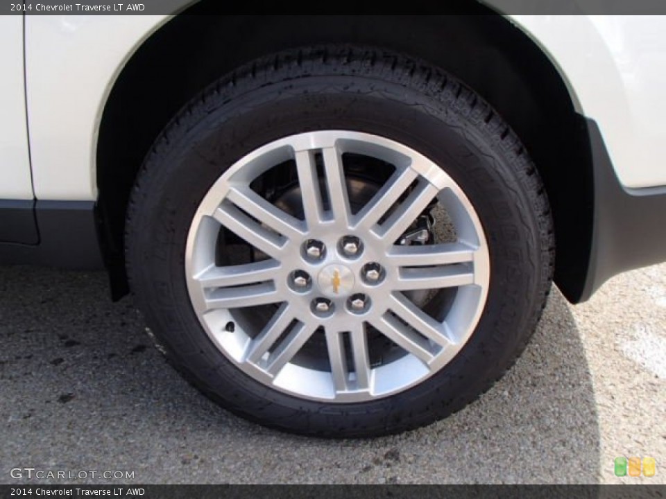2014 Chevrolet Traverse LT AWD Wheel and Tire Photo #83351408
