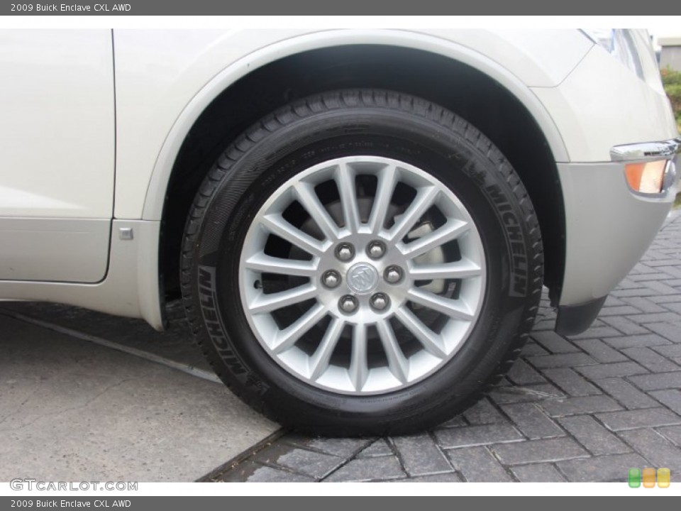 2009 Buick Enclave CXL AWD Wheel and Tire Photo #83370133