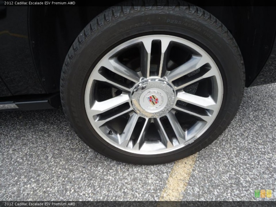 2012 Cadillac Escalade ESV Premium AWD Wheel and Tire Photo #83373340