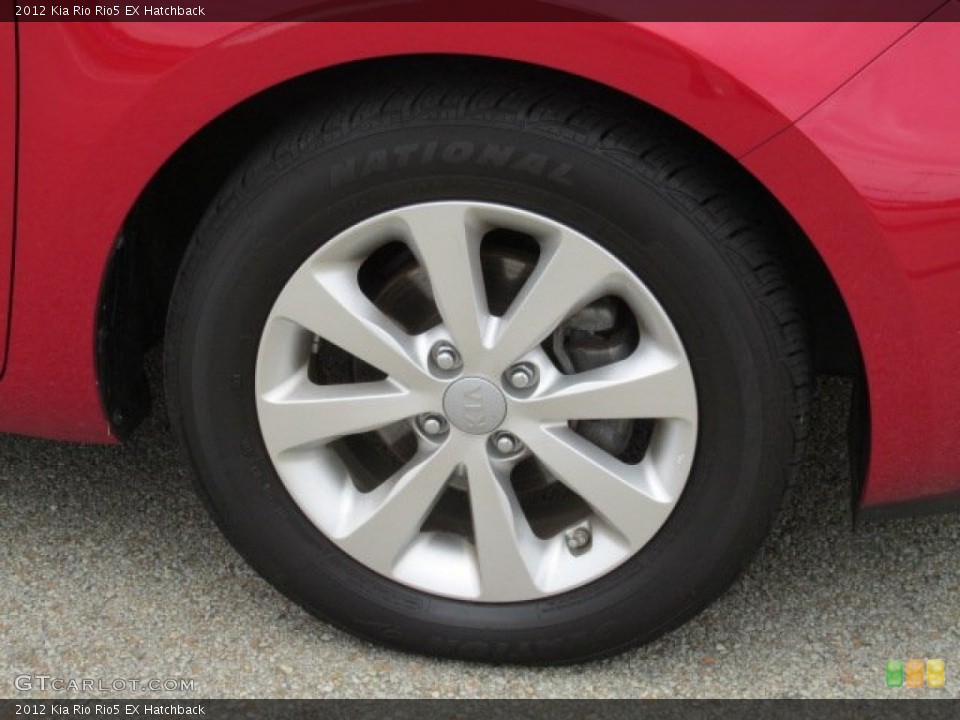 2012 Kia Rio Rio5 EX Hatchback Wheel and Tire Photo #83376340