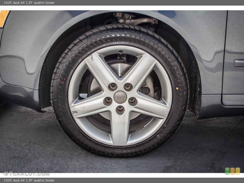 2005 Audi A4 1.8T quattro Sedan Wheel and Tire Photo #83414095
