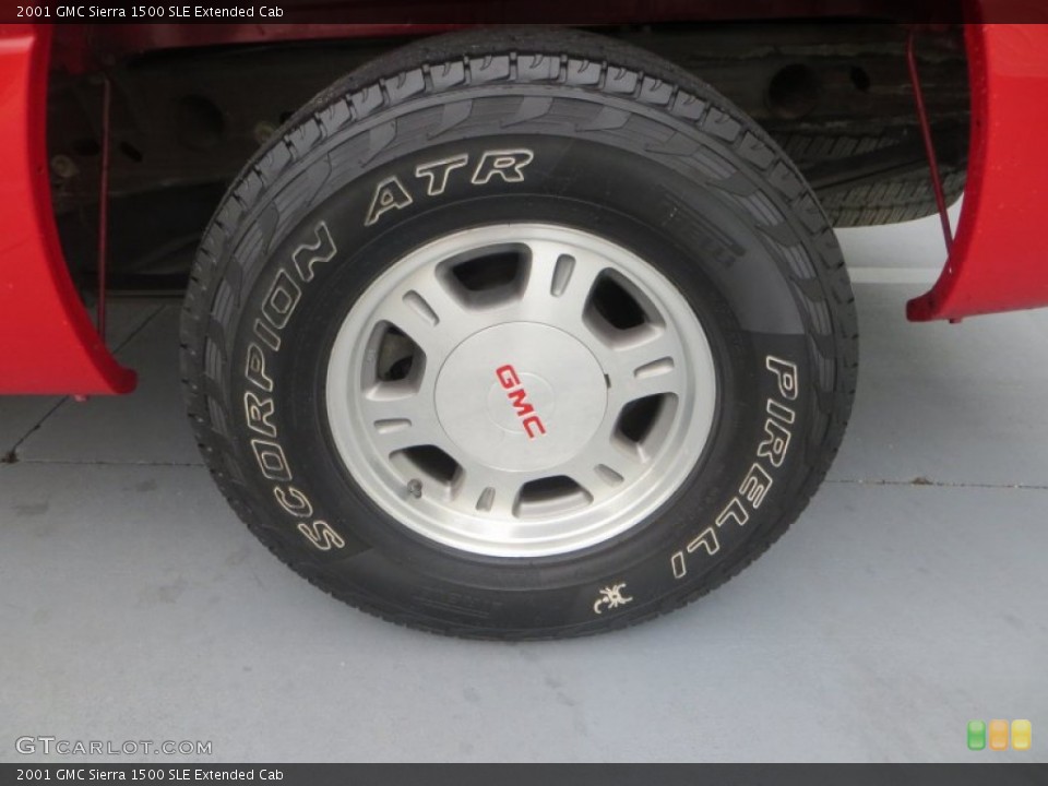 2001 GMC Sierra 1500 SLE Extended Cab Wheel and Tire Photo #83427340