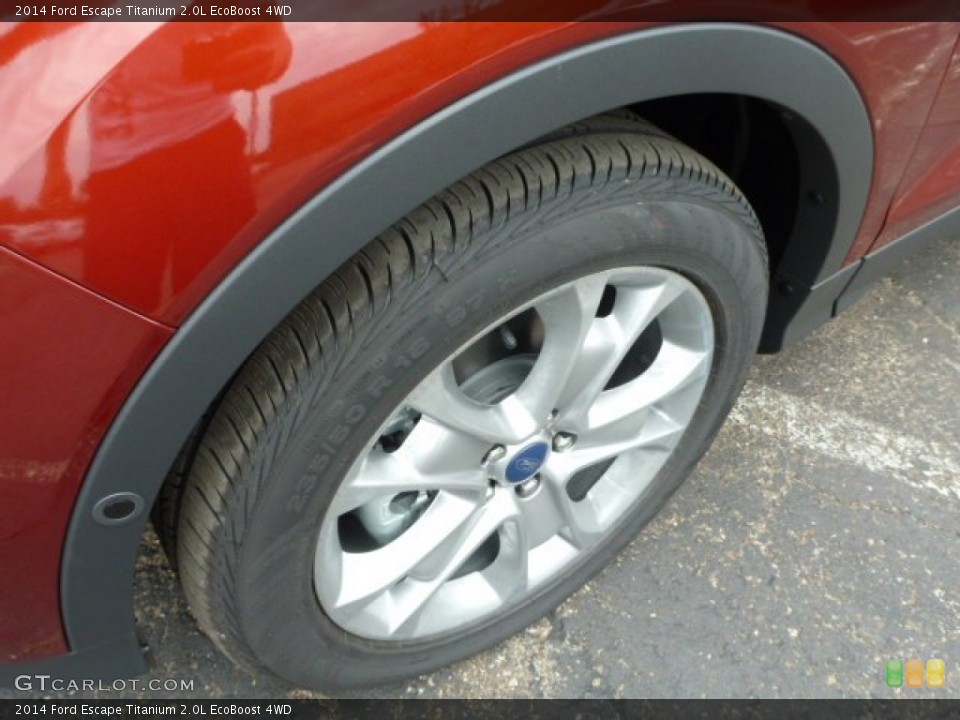 2014 Ford Escape Titanium 2.0L EcoBoost 4WD Wheel and Tire Photo #83432326