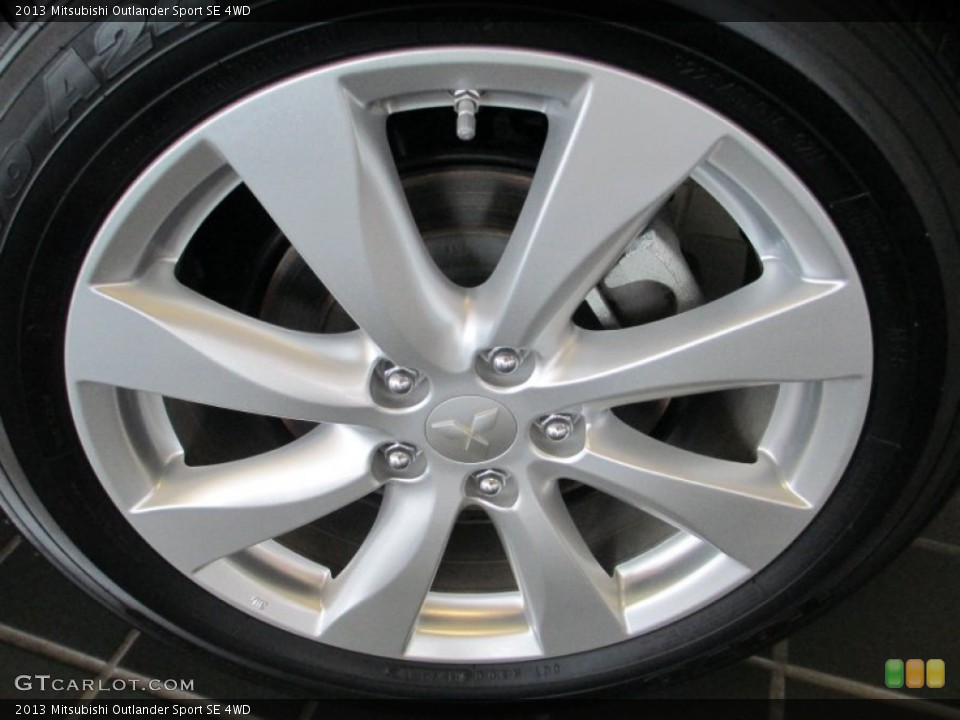 2013 Mitsubishi Outlander Sport SE 4WD Wheel and Tire Photo #83439256