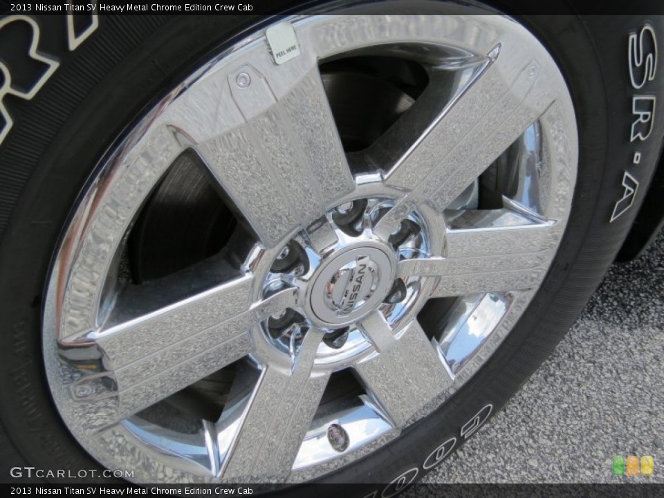 2013 Nissan Titan SV Heavy Metal Chrome Edition Crew Cab Wheel and Tire Photo #83454406