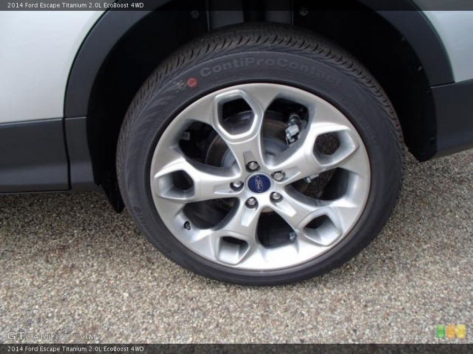 2014 Ford Escape Titanium 2.0L EcoBoost 4WD Wheel and Tire Photo #83489410