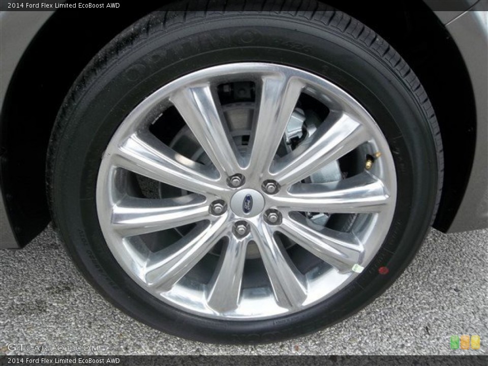 2014 Ford Flex Limited EcoBoost AWD Wheel and Tire Photo #83494603