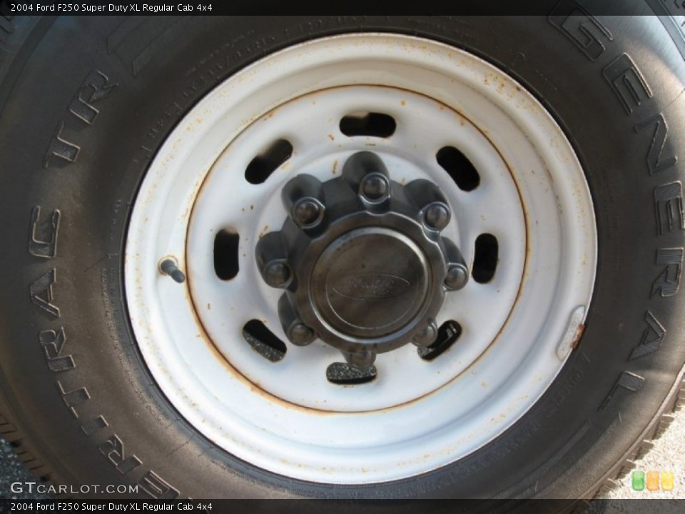 2004 Ford F250 Super Duty XL Regular Cab 4x4 Wheel and Tire Photo #83502986