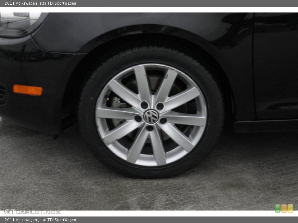 2011 Volkswagen Jetta TDI SportWagen Wheel and Tire Photo #83507268