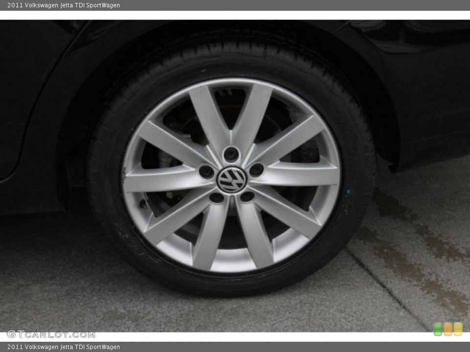 2011 Volkswagen Jetta TDI SportWagen Wheel and Tire Photo #83507316