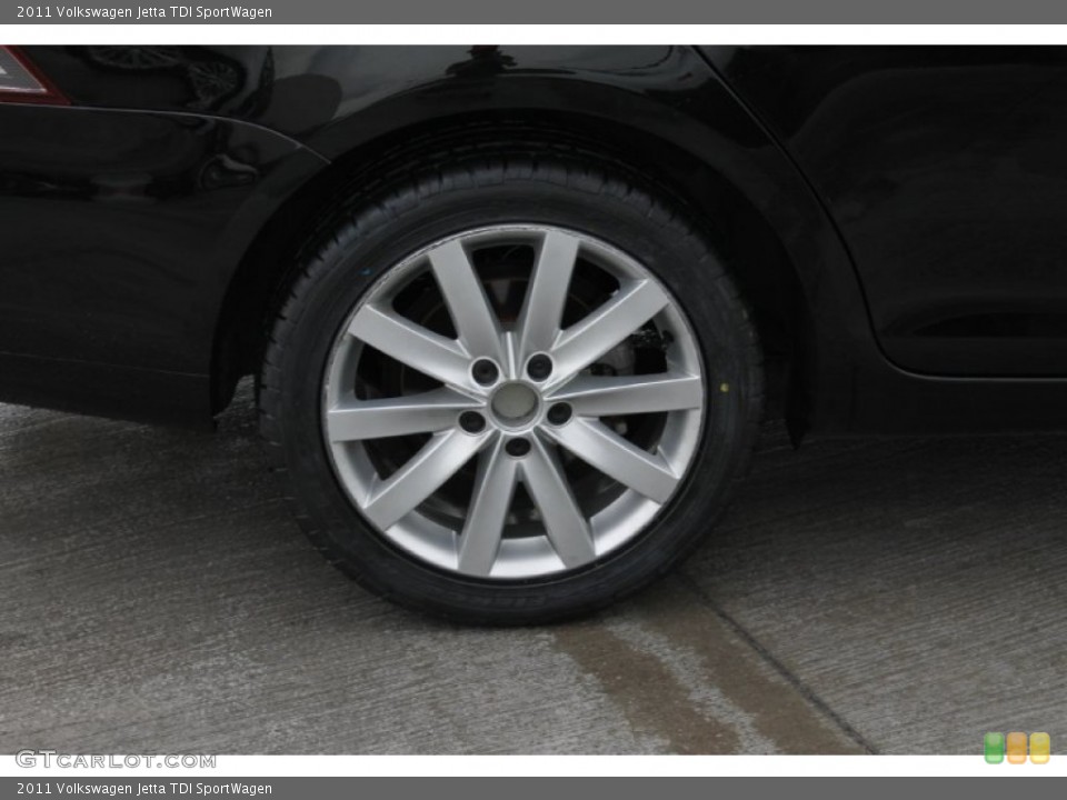 2011 Volkswagen Jetta TDI SportWagen Wheel and Tire Photo #83507418