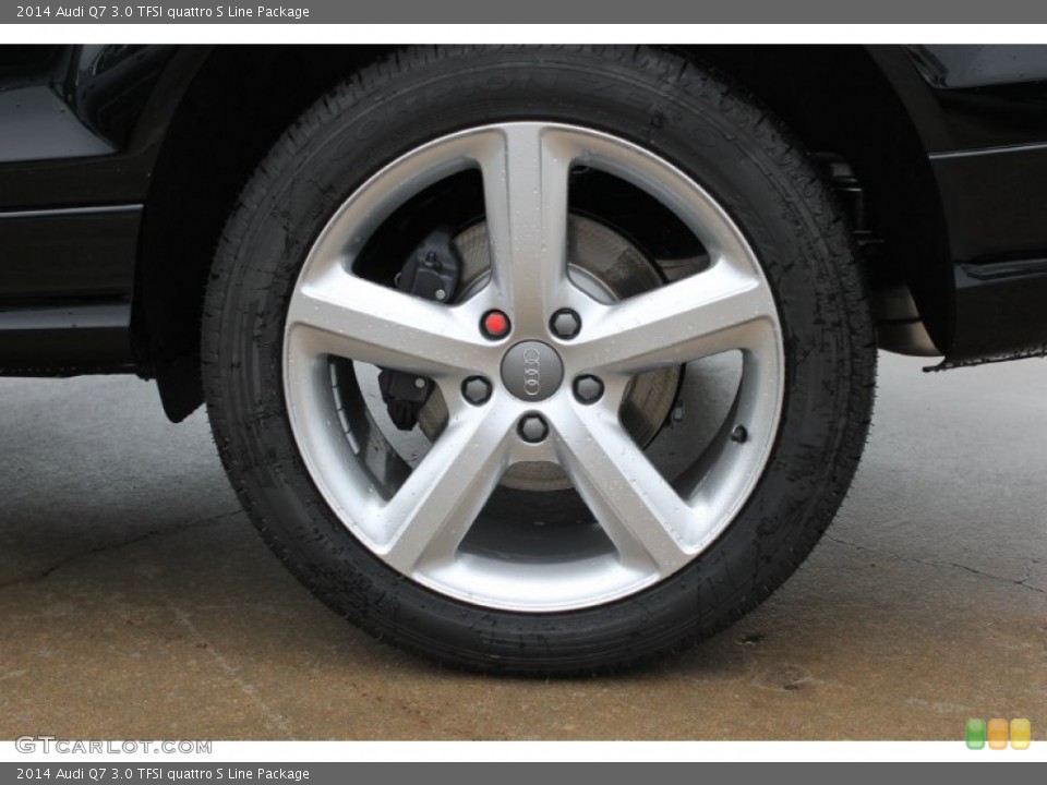 2014 Audi Q7 3.0 TFSI quattro S Line Package Wheel and Tire Photo #83527730