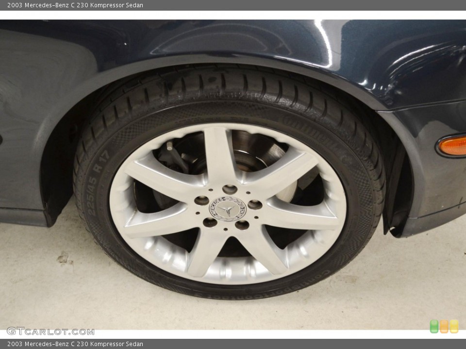 2003 Mercedes-Benz C 230 Kompressor Sedan Wheel and Tire Photo #83535078