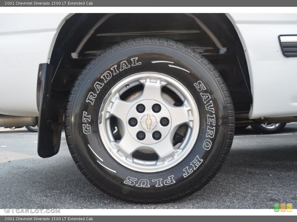2001 Chevrolet Silverado 1500 LT Extended Cab Wheel and Tire Photo #83542617