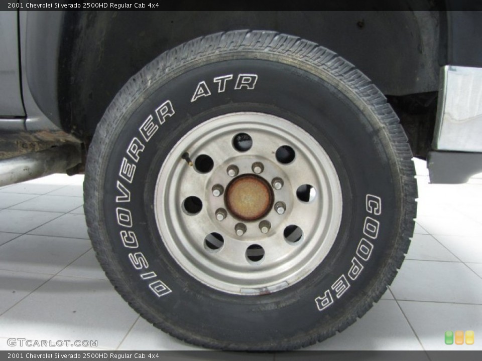 2001 Chevrolet Silverado 2500HD Regular Cab 4x4 Wheel and Tire Photo #83553165