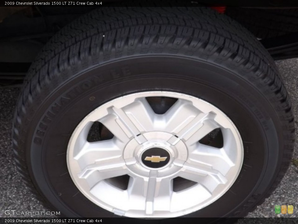 2009 Chevrolet Silverado 1500 LT Z71 Crew Cab 4x4 Wheel and Tire Photo #83579905