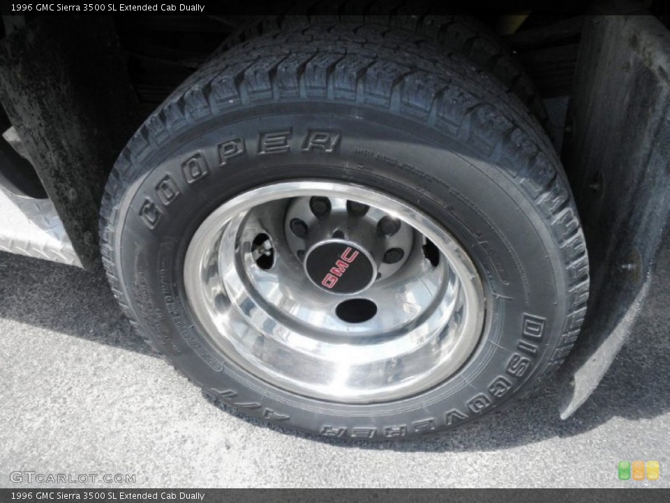 1996 GMC Sierra 3500 SL Extended Cab Dually Wheel and Tire Photo #83593698