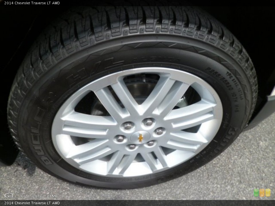 2014 Chevrolet Traverse LT AWD Wheel and Tire Photo #83607348