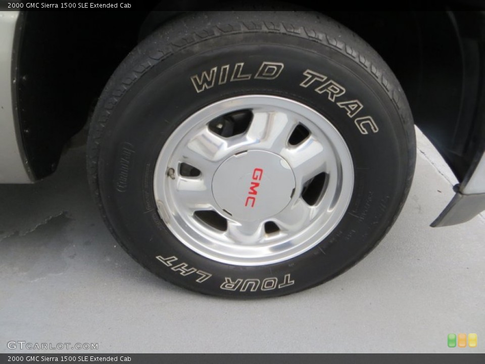 2000 GMC Sierra 1500 SLE Extended Cab Wheel and Tire Photo #83647093