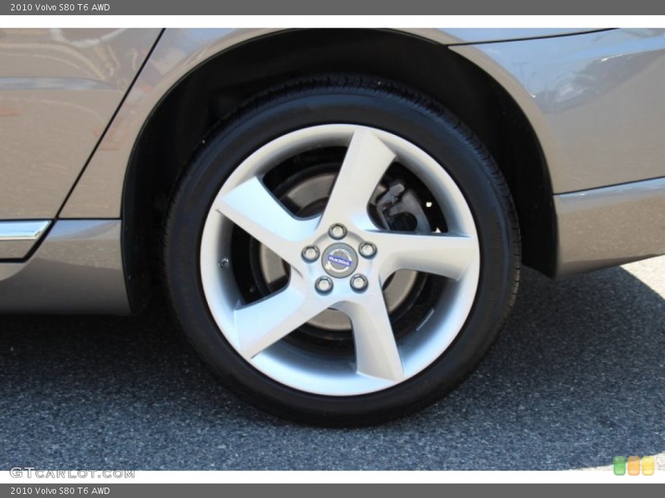 2010 Volvo S80 T6 AWD Wheel and Tire Photo #83648566