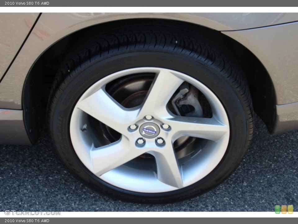 2010 Volvo S80 T6 AWD Wheel and Tire Photo #83648586