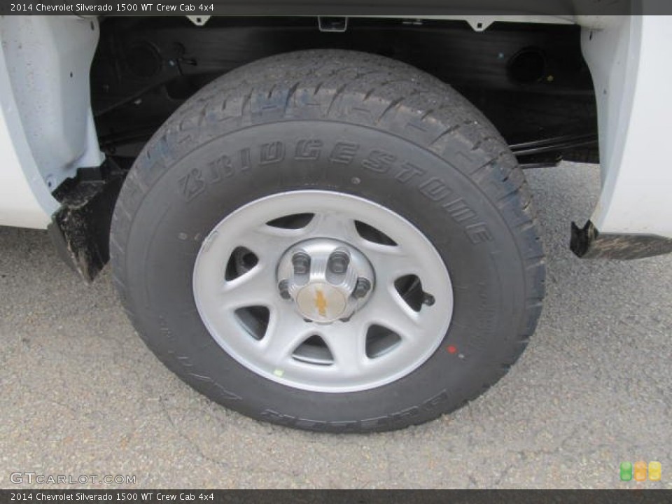 2014 Chevrolet Silverado 1500 WT Crew Cab 4x4 Wheel and Tire Photo #83654911