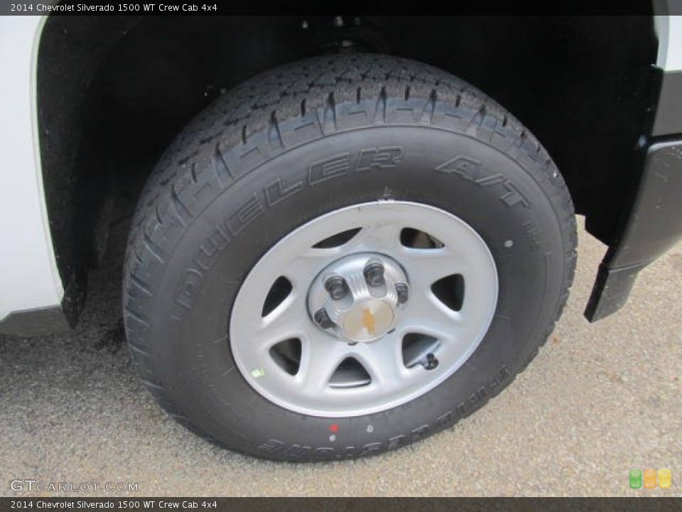 2014 Chevrolet Silverado 1500 WT Crew Cab 4x4 Wheel and Tire Photo #83655034