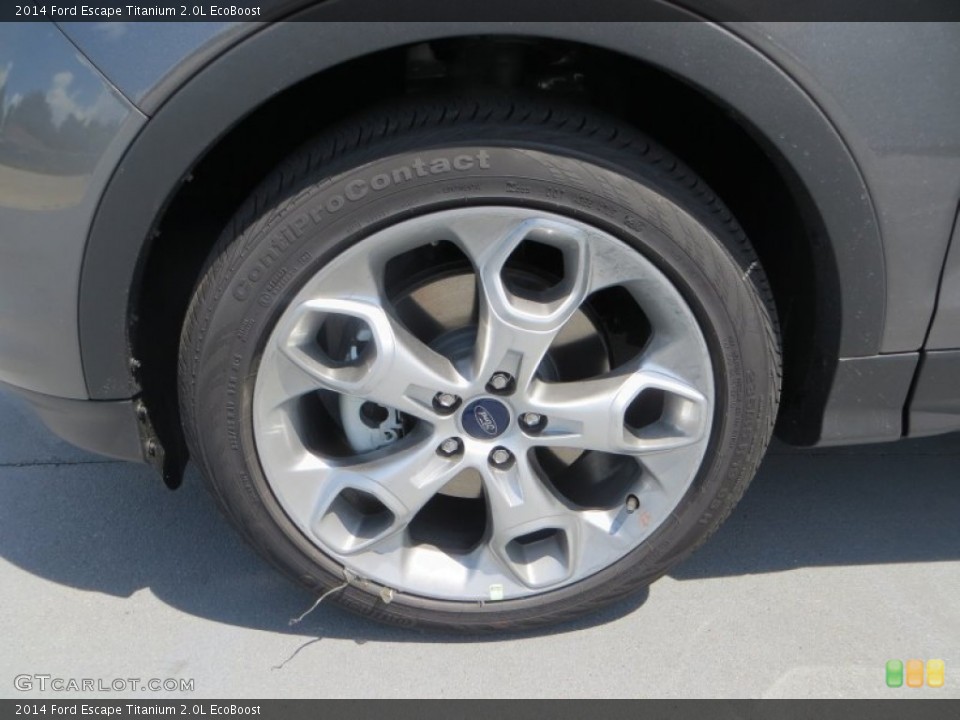 2014 Ford Escape Titanium 2.0L EcoBoost Wheel and Tire Photo #83655447