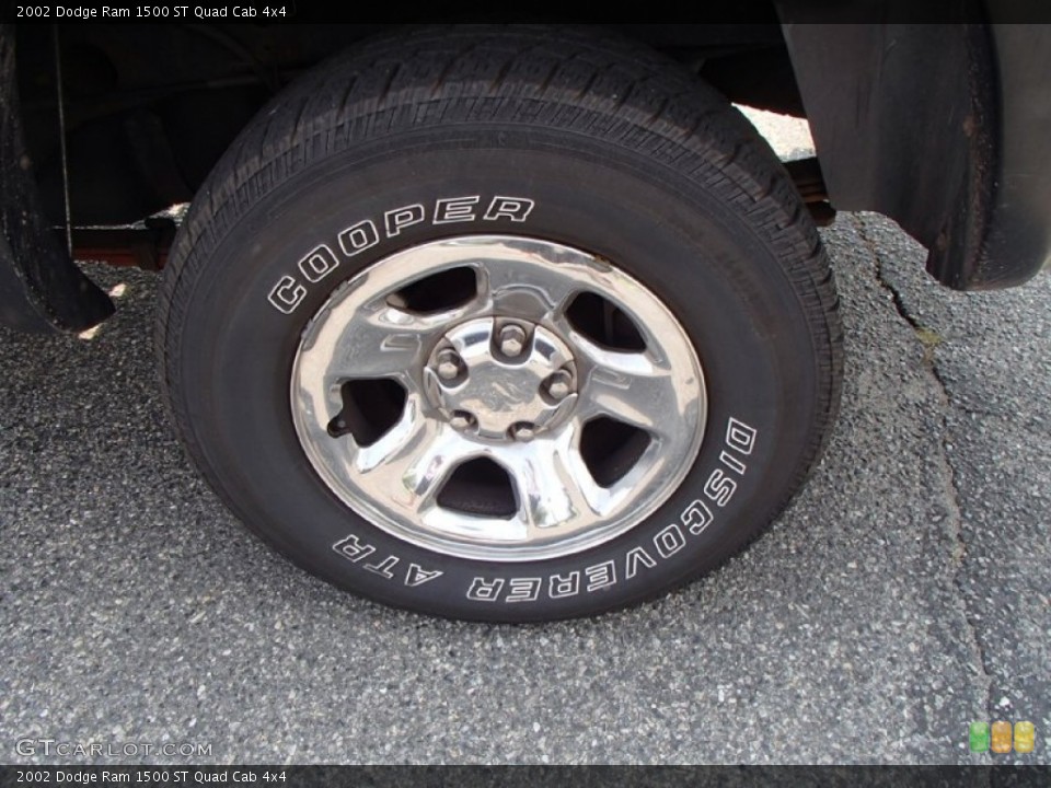 2002 Dodge Ram 1500 ST Quad Cab 4x4 Wheel and Tire Photo #83656936