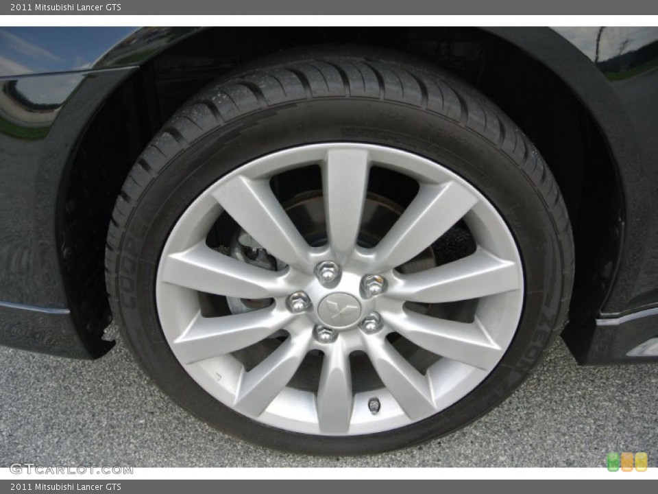 2011 Mitsubishi Lancer GTS Wheel and Tire Photo #83665357