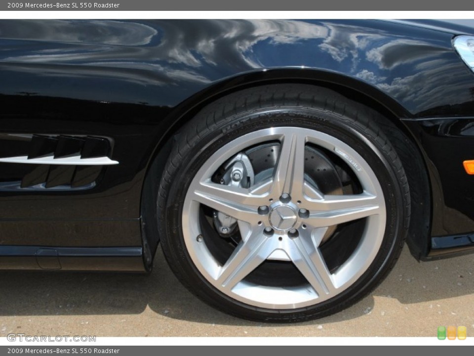 2009 Mercedes-Benz SL 550 Roadster Wheel and Tire Photo #83695882