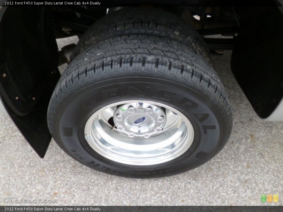2012 Ford F450 Super Duty Lariat Crew Cab 4x4 Dually Wheel and Tire Photo #83702965