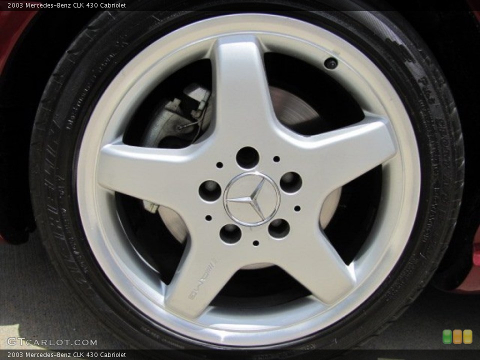 2003 Mercedes-Benz CLK 430 Cabriolet Wheel and Tire Photo #83719909