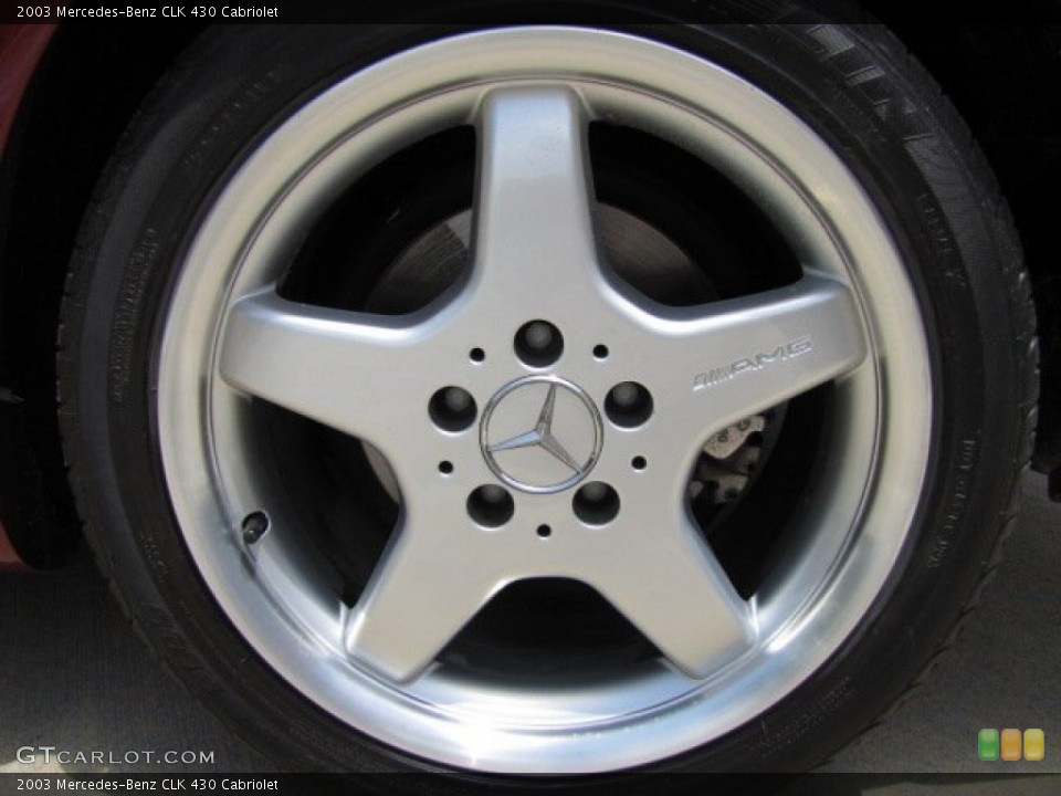 2003 Mercedes-Benz CLK 430 Cabriolet Wheel and Tire Photo #83719930