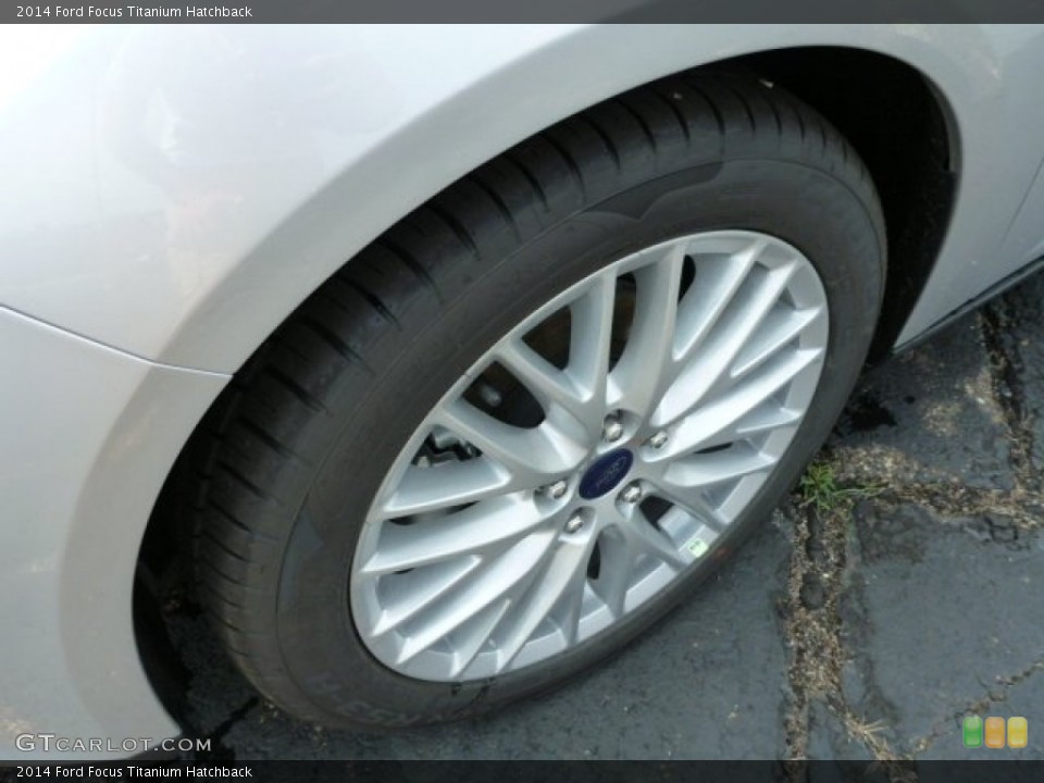 2014 Ford Focus Titanium Hatchback Wheel and Tire Photo #83741767