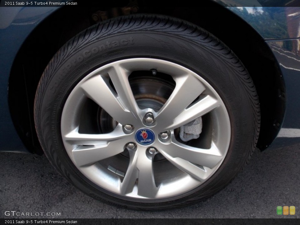 2011 Saab 9-5 Turbo4 Premium Sedan Wheel and Tire Photo #83749497