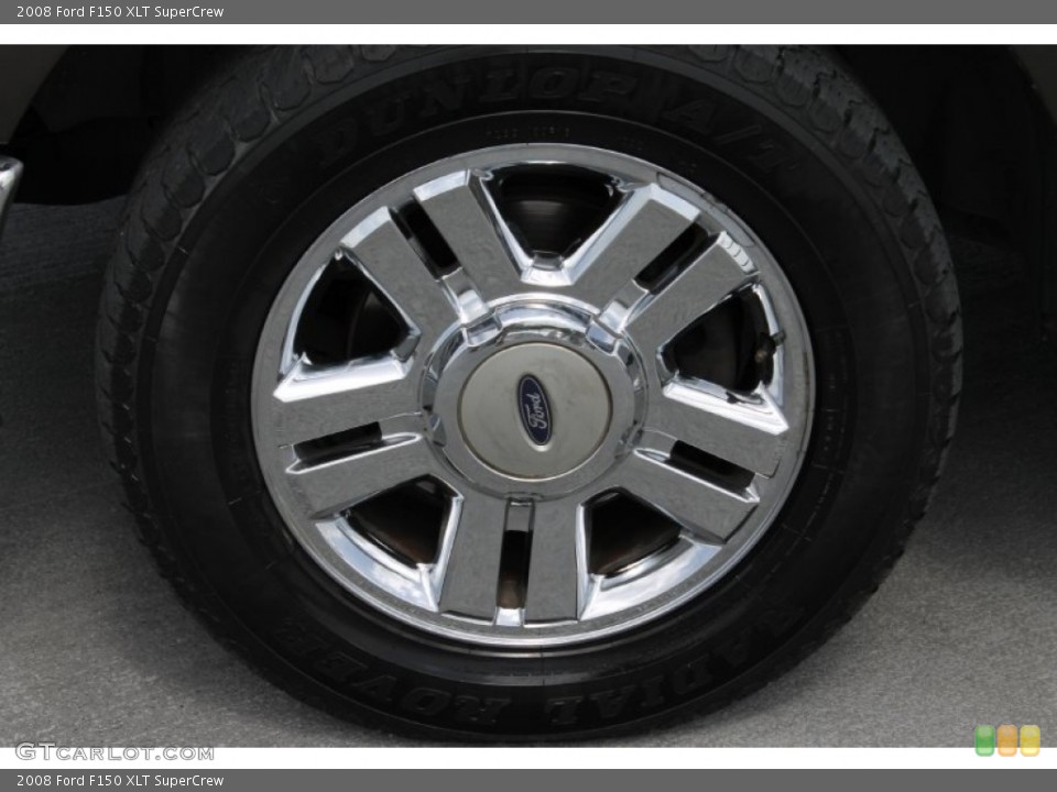 2008 Ford F150 XLT SuperCrew Wheel and Tire Photo #83779375