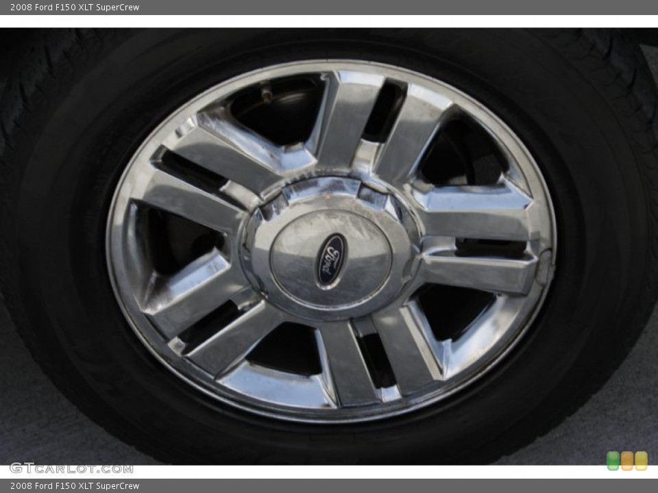 2008 Ford F150 XLT SuperCrew Wheel and Tire Photo #83779555