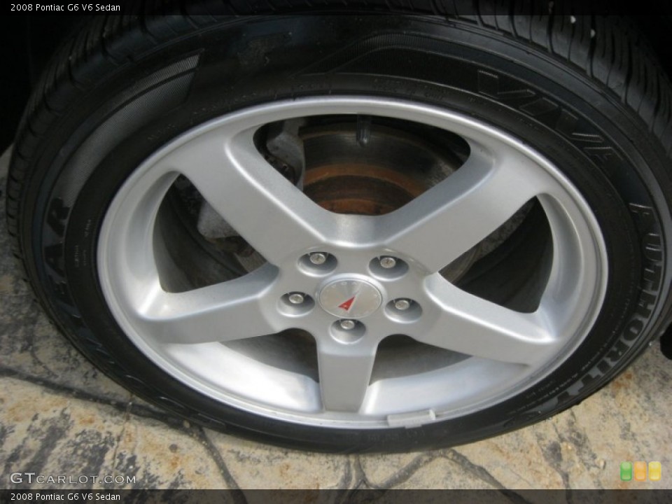 2008 Pontiac G6 V6 Sedan Wheel and Tire Photo #83791612