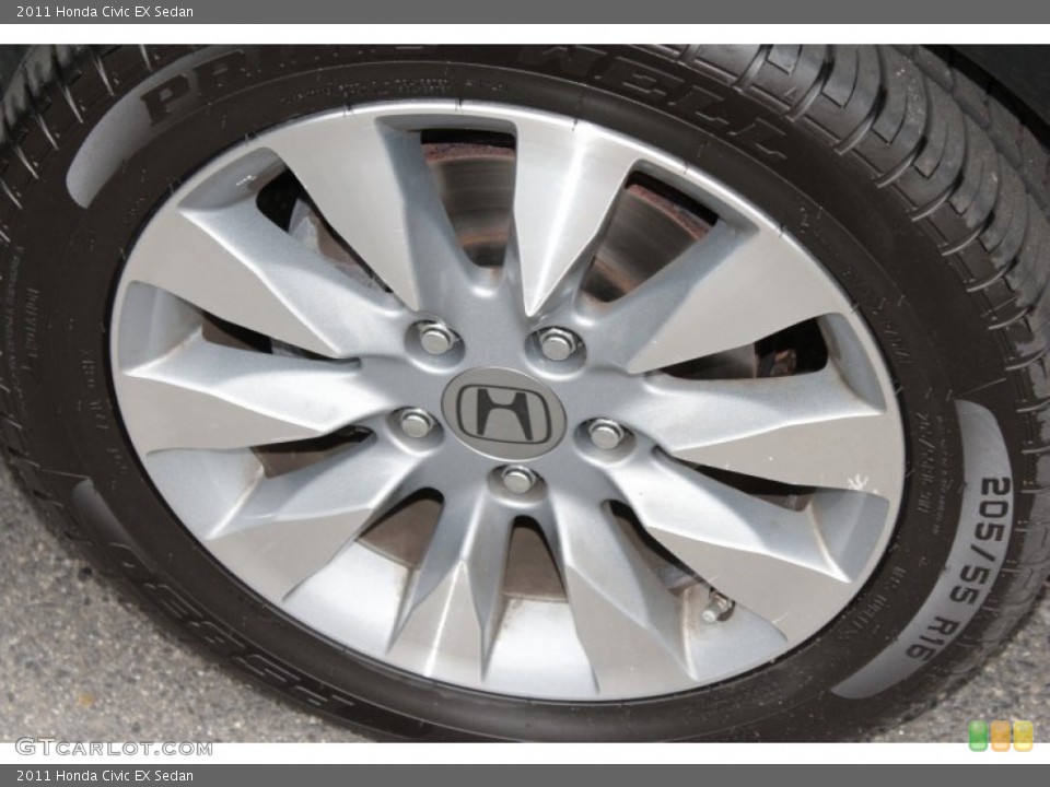 2011 Honda Civic EX Sedan Wheel and Tire Photo #83798245