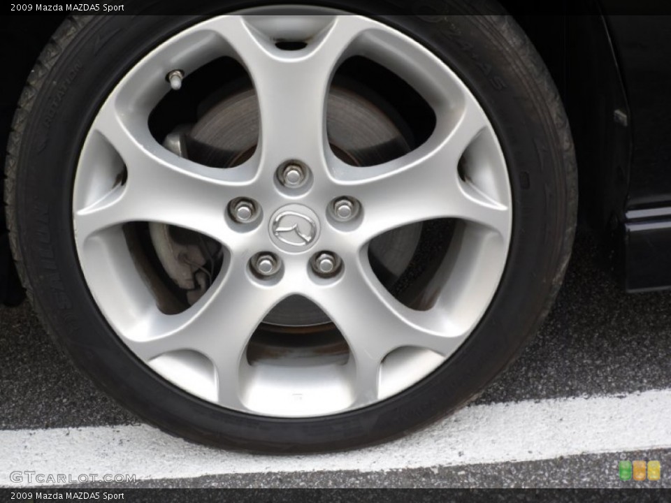 2009 Mazda MAZDA5 Sport Wheel and Tire Photo #83806090