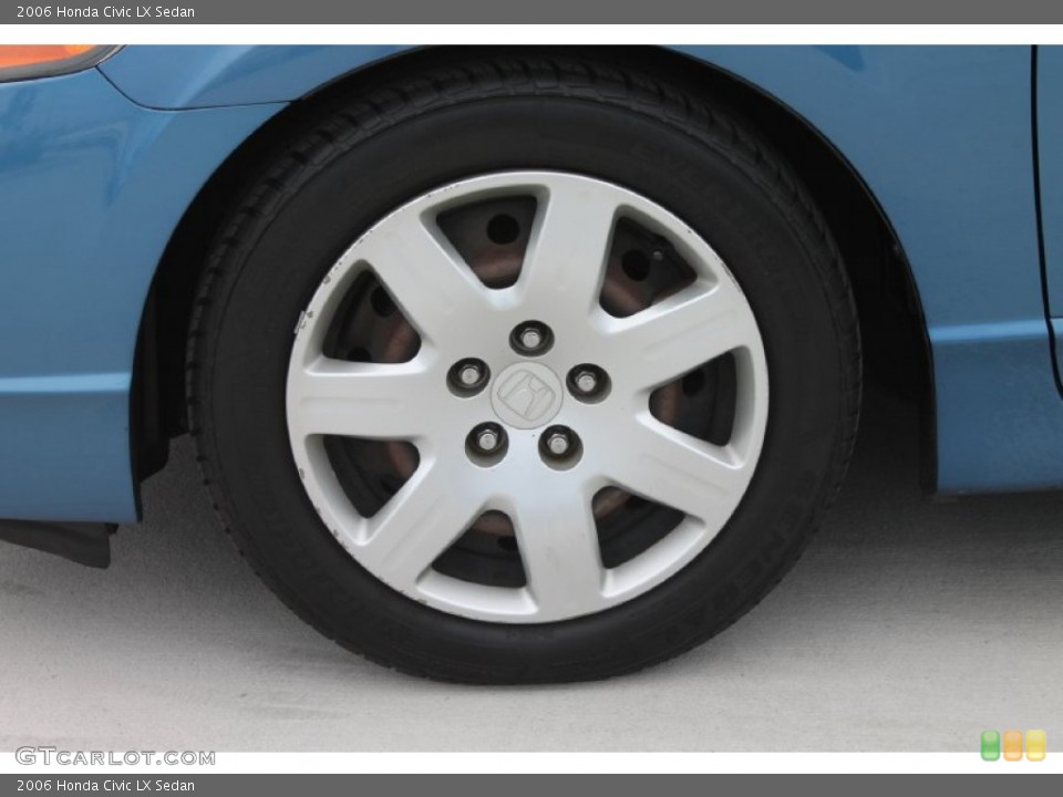 2006 Honda Civic LX Sedan Wheel and Tire Photo #83816848