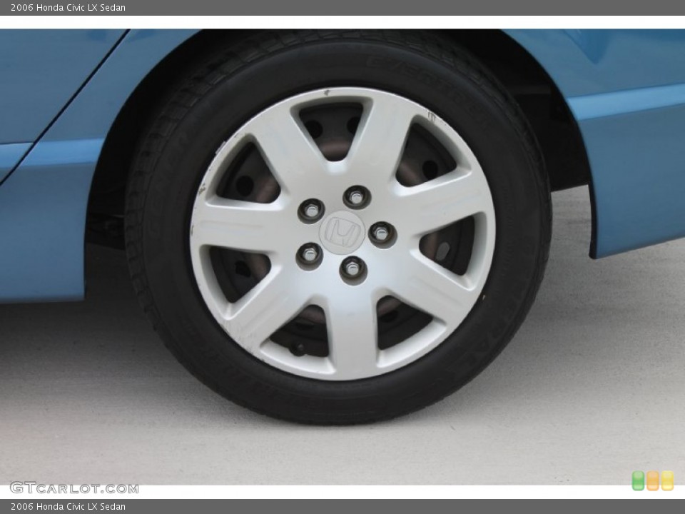 2006 Honda Civic LX Sedan Wheel and Tire Photo #83816890
