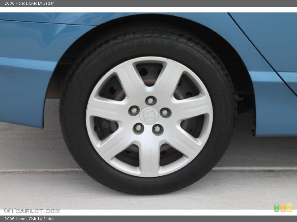 2006 Honda Civic LX Sedan Wheel and Tire Photo #83816974