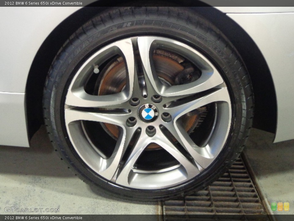 2012 BMW 6 Series 650i xDrive Convertible Wheel and Tire Photo #83819251