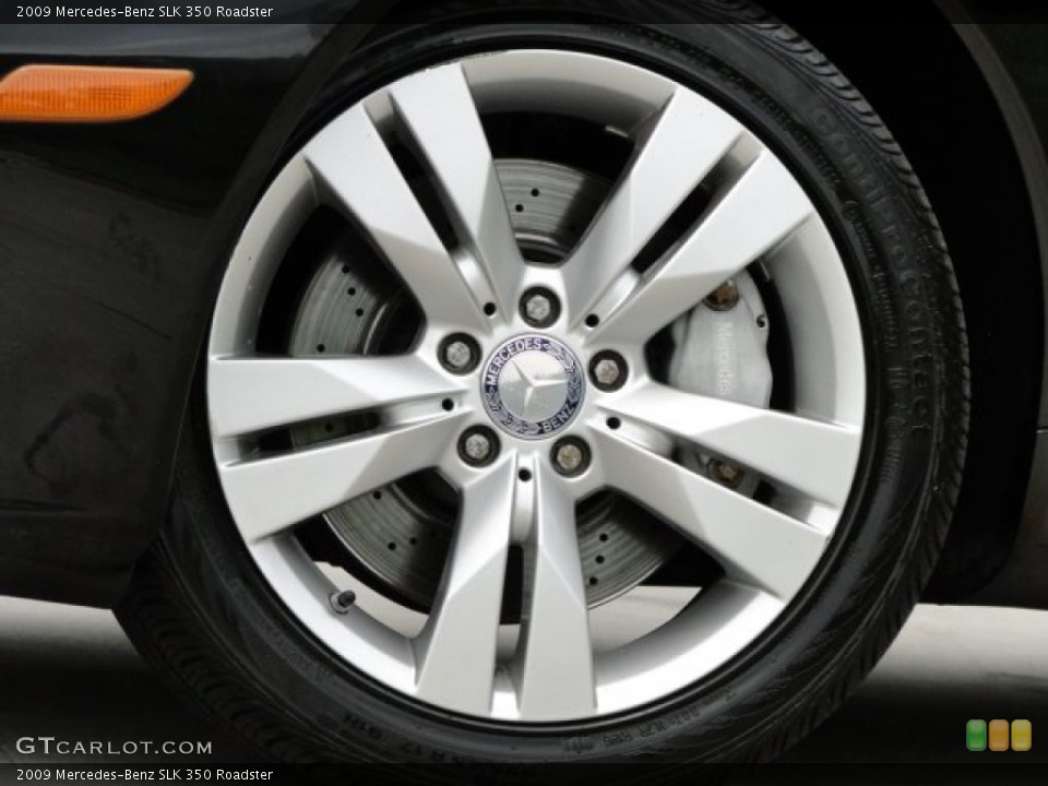2009 Mercedes-Benz SLK 350 Roadster Wheel and Tire Photo #83828476