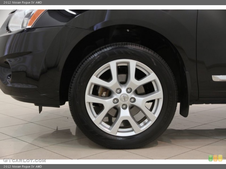 2012 Nissan Rogue SV AWD Wheel and Tire Photo #83833915