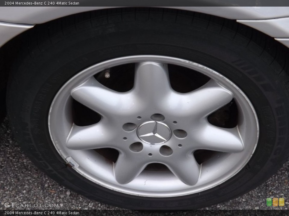 2004 Mercedes-Benz C 240 4Matic Sedan Wheel and Tire Photo #83834197